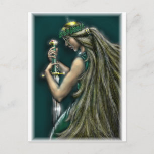 Freya von David Barlow Postkarte