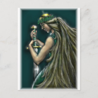 Freya von David Barlow Postkarte