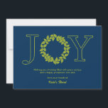 Freyful Wreath Business Holiday/Christmas Cards Feiertagskarte<br><div class="desc">Freuen Sie sich in dieser Urlaubssaison auf die schicken und stilvollen Urlaubskarten von Orange Pulp Design. Die Hintergrundfarbe kann online angepasst werden,  oder besuchen Sie orangepulpdesign.com für weitere verfügbare Farben. Auf Anfrage können Sie auch Farben und passende Artikel auswählen. Bitte kontaktieren Sie uns für Hilfe.</div>