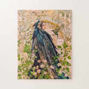 Freyja Göttin im Falkenumhang Puzzle