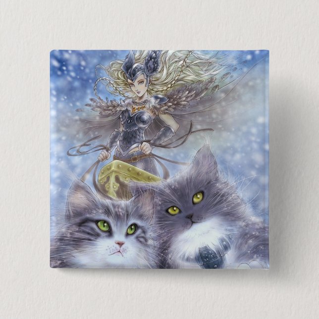 Freyja Knopf Button (Vorderseite)