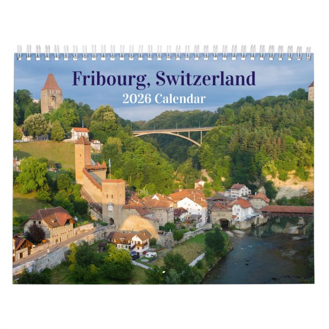 Fribourg Schweiz 2026 Kalender (Titelbild)