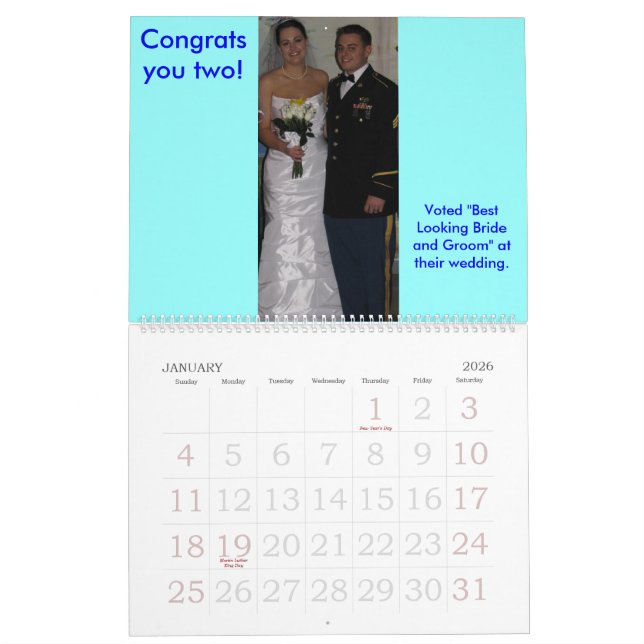 Frick Wedding 2009 Kalender (Jan 2026)