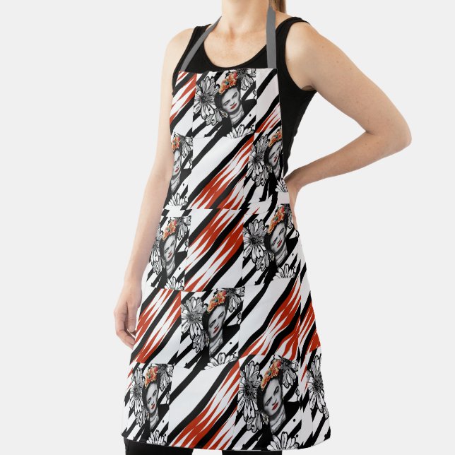 FRIDA BLACK RED Schürze (InSitu)