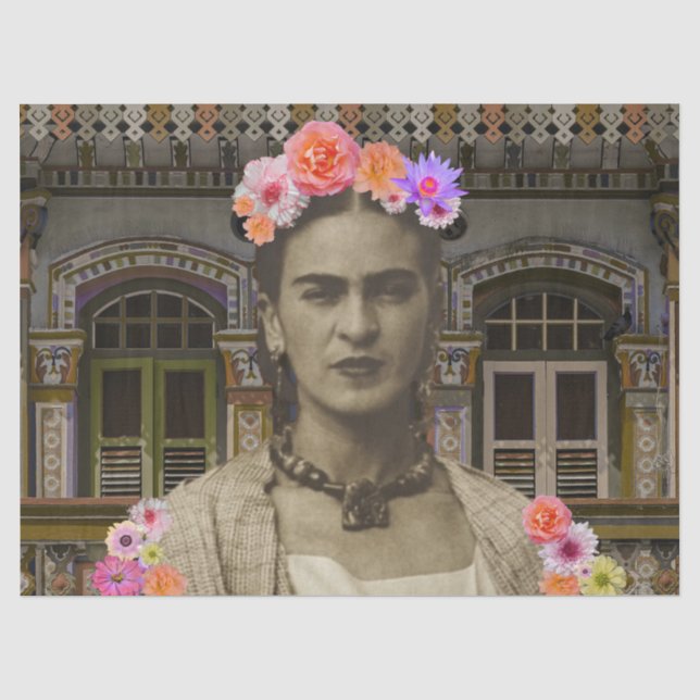 Frida-Decoupage-Seidenpapier Seidenpapier (Vorderseite)
