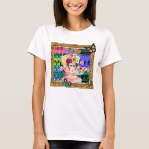 FRIDA erhält Gerahmte, originelle T - Shirt