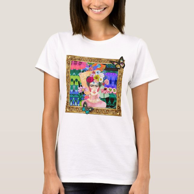 FRIDA erhält Gerahmte, originelle T - Shirt (Vorderseite)