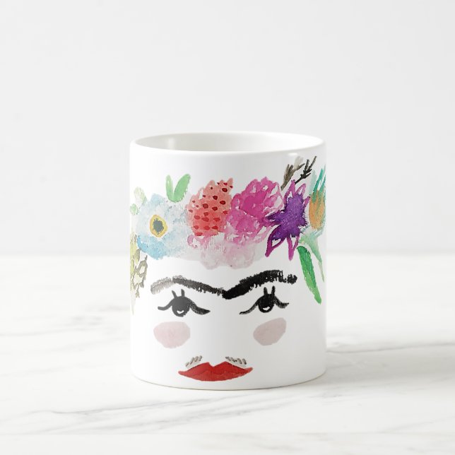 Frida Inspiriert Kaffeetasse (Mittel)