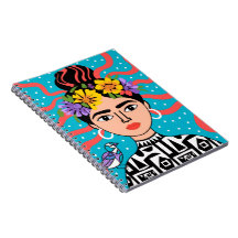 Frida Inspiriertes Florales Notizbuch - Boho Mexik