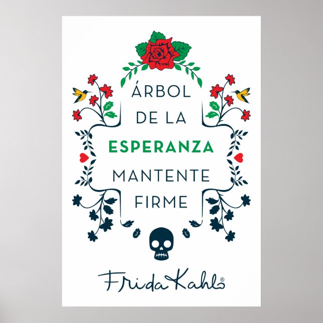 Frida Kahlo | Árbol De La Esperanza Poster (Vorne)