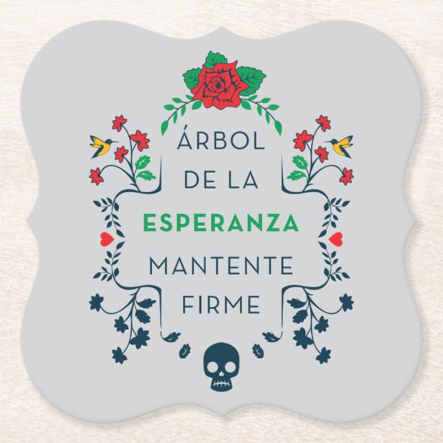 Frida Kahlo | Árbol De La Esperanza Untersetzer (Vorderseite)