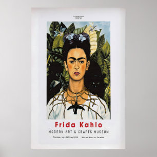Frida Kahlo Ausstellungsposter Vintage-Kunstposter Poster