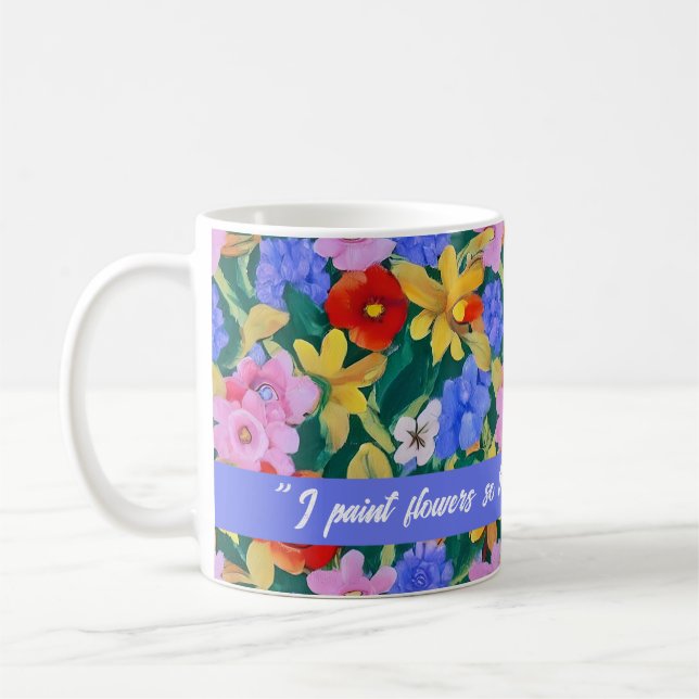Frida Kahlo, Blume gestrichen Kaffeetasse (Links)
