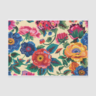 Frida Kahlo Blume, mexikanisch, hispanisch dekoupa Seidenpapier