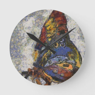 Frida Kahlo Butterfly Monet Inspire Runde Wanduhr
