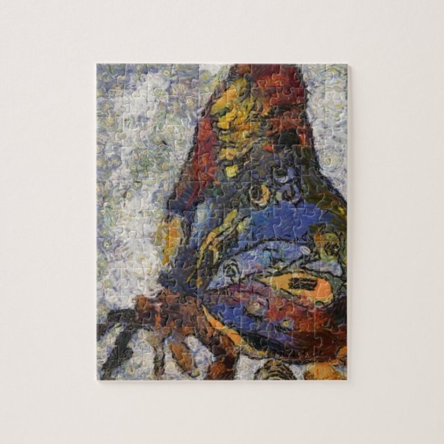 Frida Kahlo Butterfly Monet Inspiriert Puzzle (Vertikal)