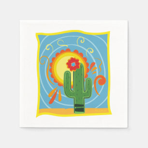 Frida Kahlo Cactus Graphic Serviette