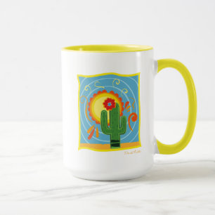Frida Kahlo Cactus Graphic Tasse