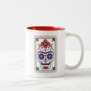 Frida Kahlo   Calavera Zweifarbige Tasse