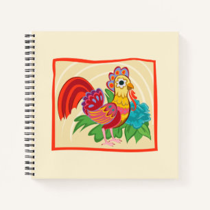 Frida Kahlo Chicken Graphic Notizbuch