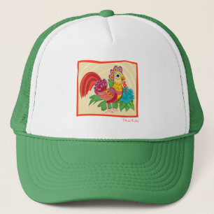 Frida Kahlo Chicken Graphic Truckerkappe