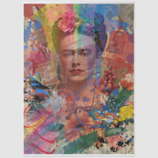 Frida Kahlo Color Splash Decoupage-Seidenpapier |  Seidenpapier