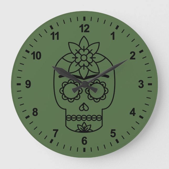 Frida Kahlo | Coyoacán Große Wanduhr (Vorderseite)