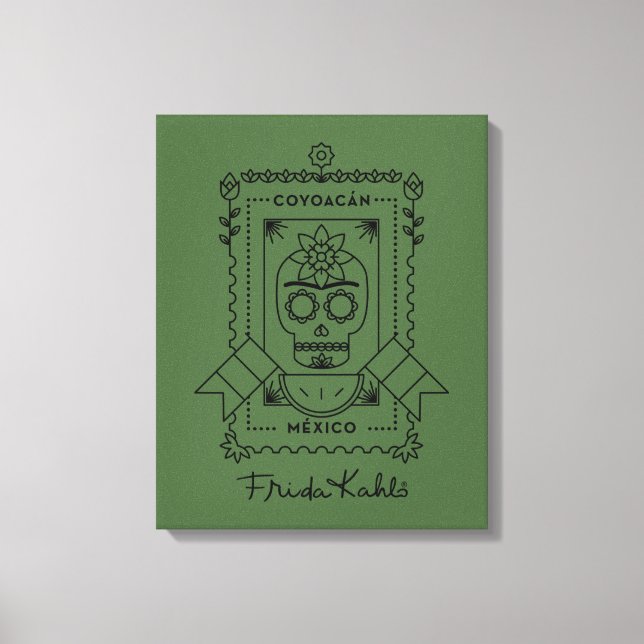 Frida Kahlo | Coyoacá n Leinwanddruck (Vorderseite)