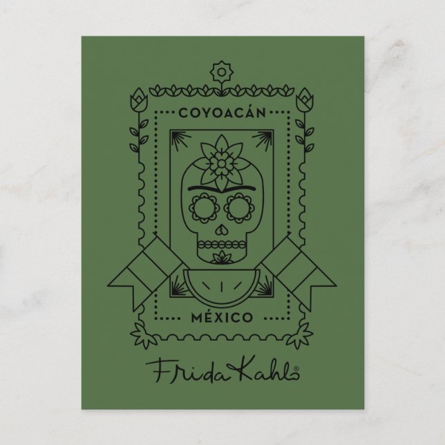 Frida Kahlo | Coyoacá n Postkarte (Vorderseite)