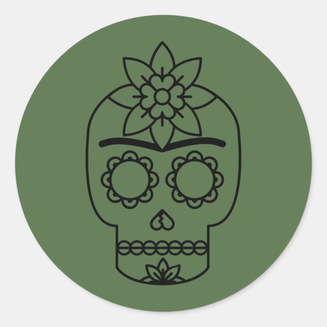Frida Kahlo | Coyoacá n Runder Aufkleber (Vorderseite)