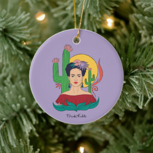 Frida Kahlo Desert Graphic Keramik Ornament