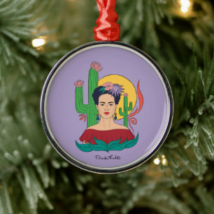 Frida Kahlo Desert Graphic Ornament Aus Metall