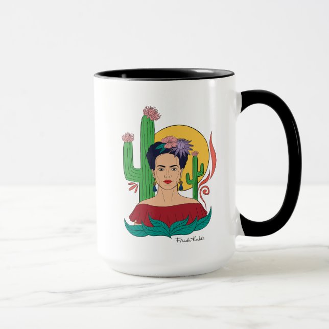 Frida Kahlo Desert Graphic Tasse (Rechts)