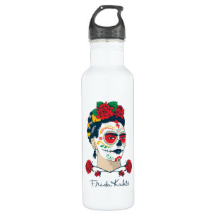 Frida Kahlo El Día de los Muertos Edelstahlflasche