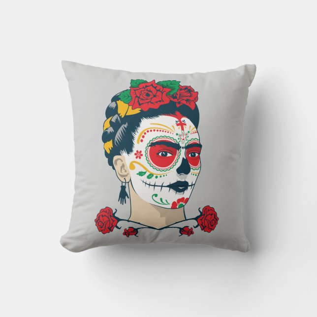 Frida Kahlo | El Día de Los Muertos Kissen (Vorderseite)