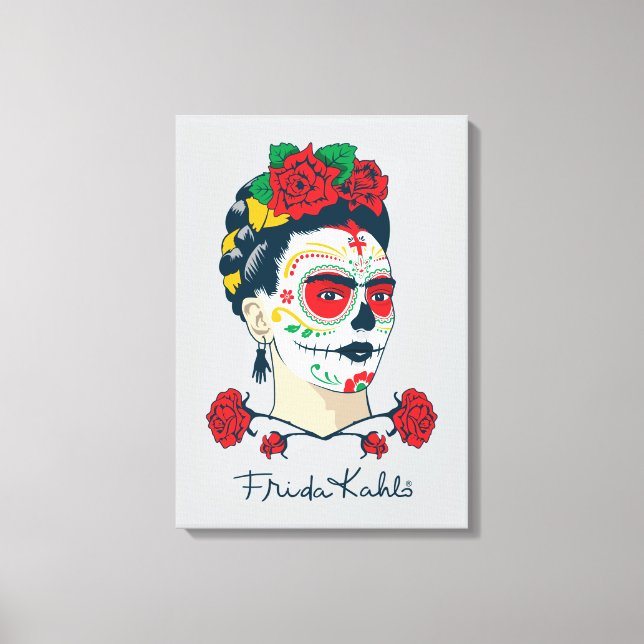 Frida Kahlo El Día de los Muertos Leinwanddruck (Vorderseite)