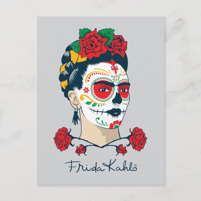 Frida Kahlo El Día de los Muertos Postkarte (Vorderseite)