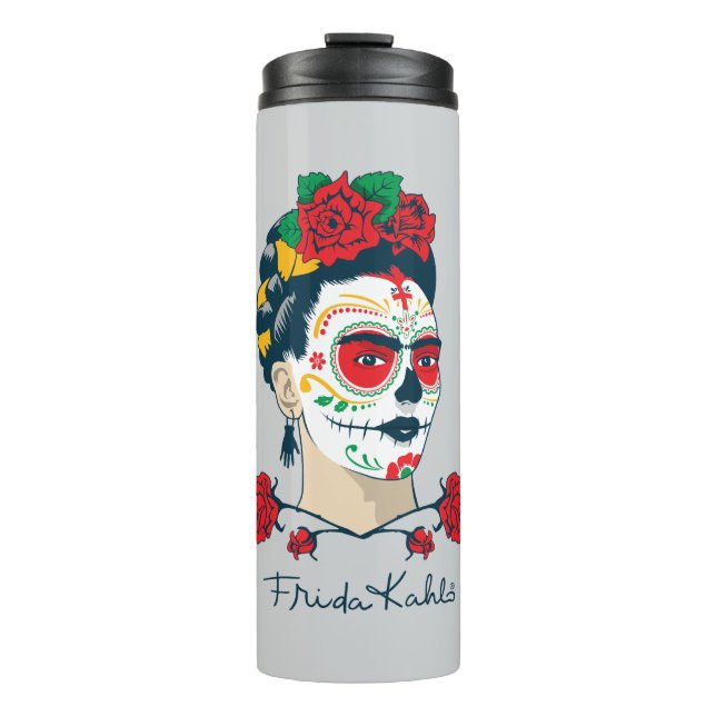 Frida Kahlo | El Día de Los Muertos Thermosbecher (Vorderseite)