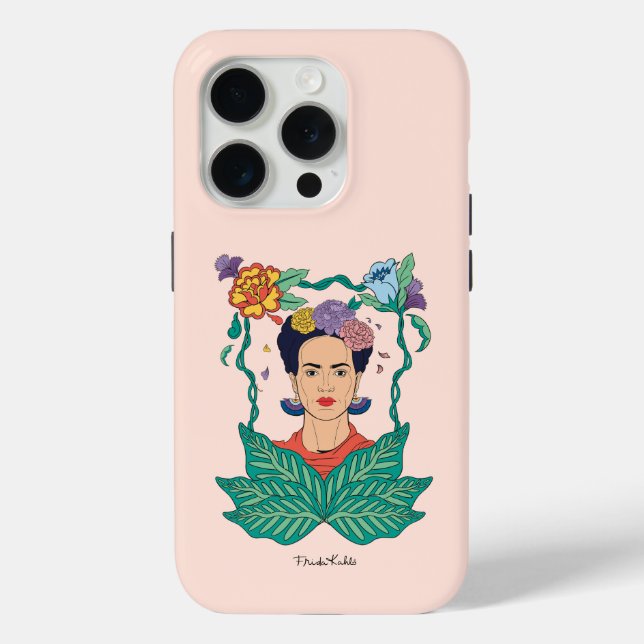 Frida Kahlo Floral Frame Graphic Case-Mate iPhone Hülle (Rückseite)