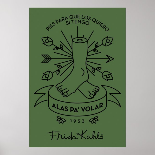 Frida Kahlo | Flüge Poster (Vorne)