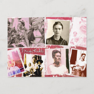 Frida Kahlo Foto Montage Postkarte