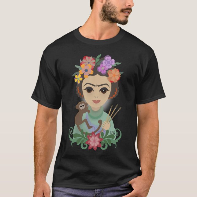 Frida Kahlo, Frida Kahlo Art Boards, Print, Leinwa T-Shirt (Vorderseite)