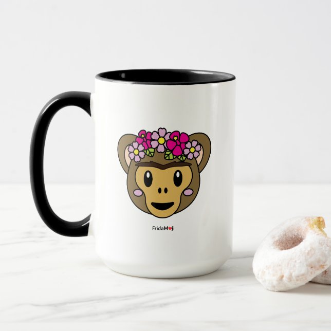 Frida Kahlo | FridaMoji - Affe Tasse (Mit Donut)