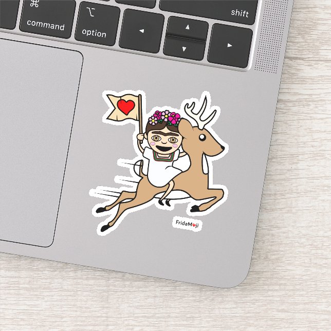 Frida Kahlo | FridaMoji - Rentier Aufkleber (Detail)