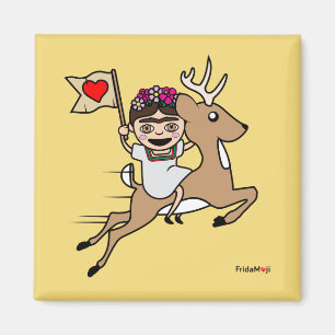 Frida Kahlo   FridaMoji - Rentier Magnet
