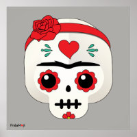 Frida Kahlo | FridaMoji - Zuckerschädel