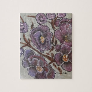 Frida Kahlo gemalte Blumen Puzzle