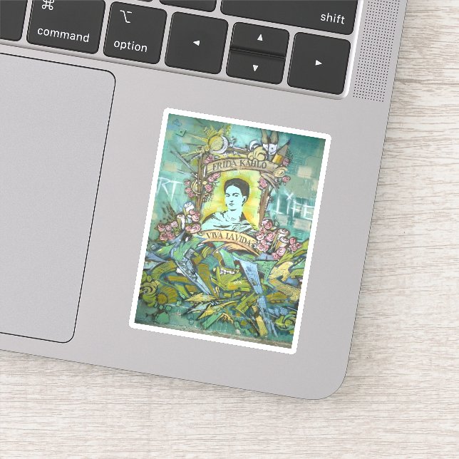 Frida Kahlo Graffiti Aufkleber (Detail)