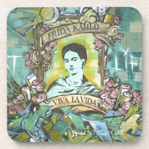 Frida Kahlo Graffiti Getränkeuntersetzer
