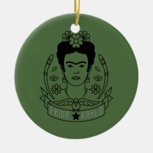 Frida Kahlo Heldin Keramikornament